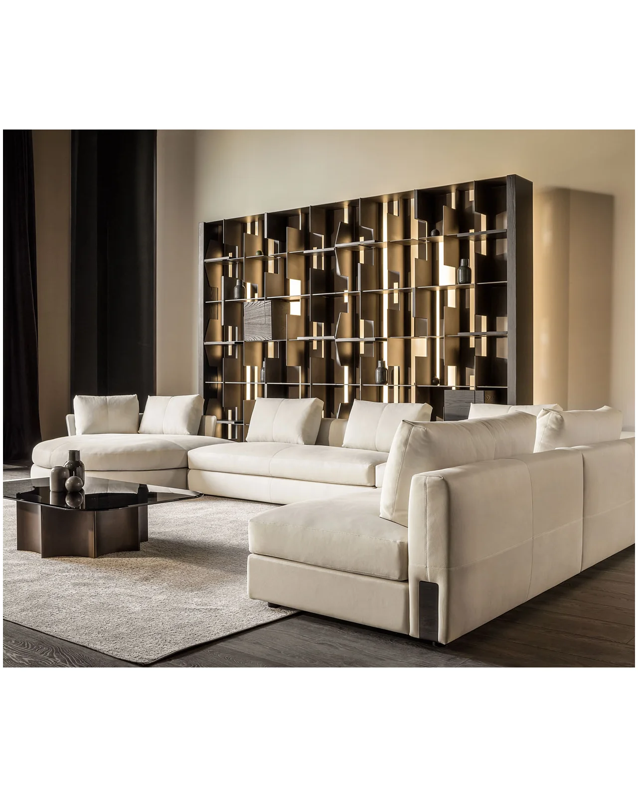 Hong Kong bookcase composition by Cantori, in an interior setting, photo 3 of 17