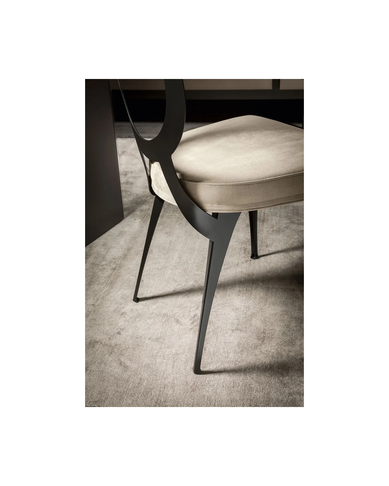 Miss Uncovered Backrest dining chair by Cantori, in an interior setting, photo 9 of 12