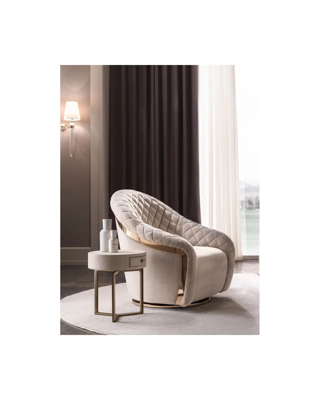 Portofino armchair by Cantori, in an interior setting, photo 2 of 4