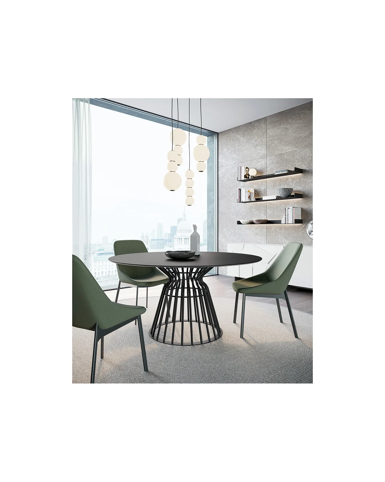 Bomber dining table by Dall'Agnese, in an interior setting, photo 5 of 6