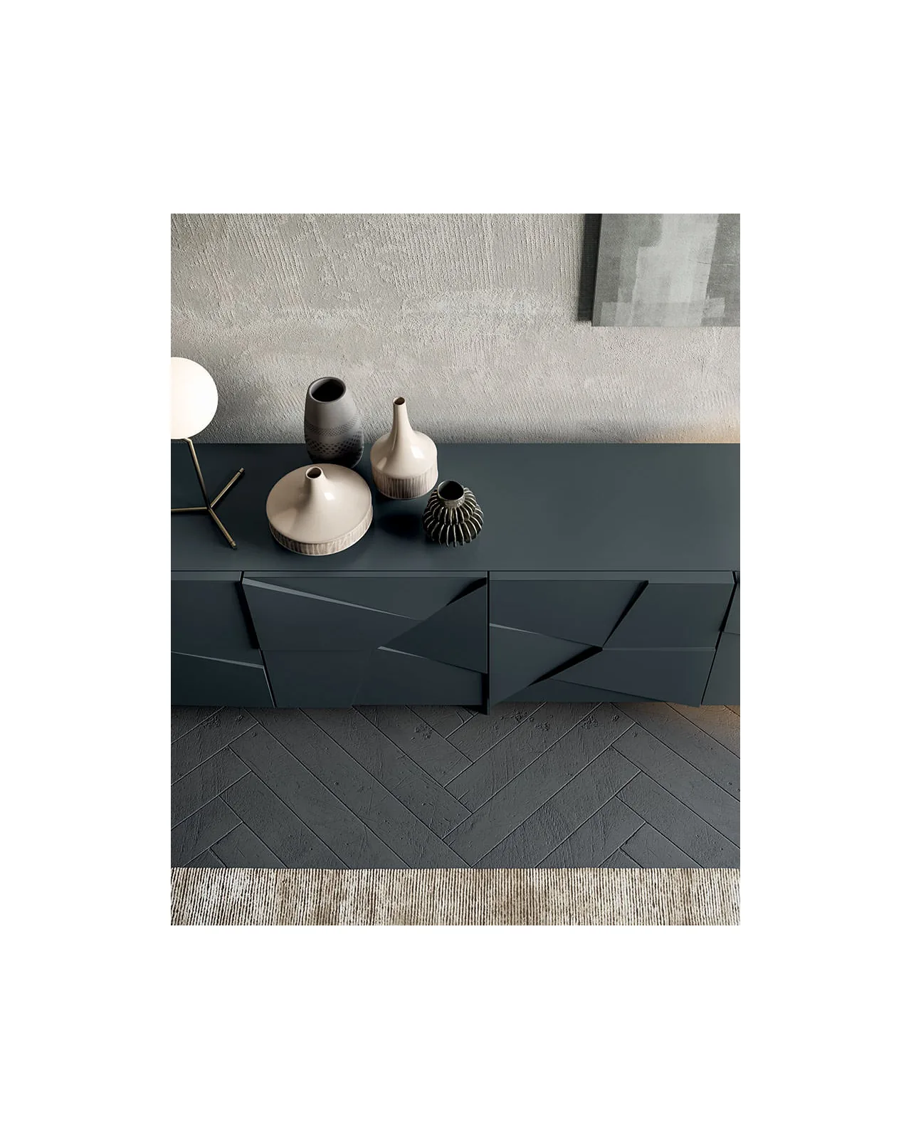 Concrete sideboard by Dall'Agnese, in an interior setting, photo 5 of 9