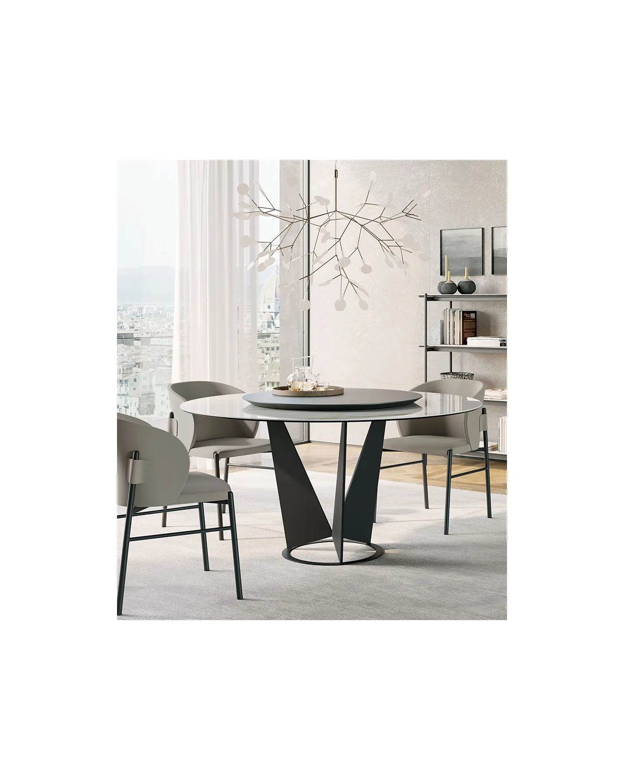 Eiffel dining table by Dall'Agnese, in an interior setting, photo 5 of 7