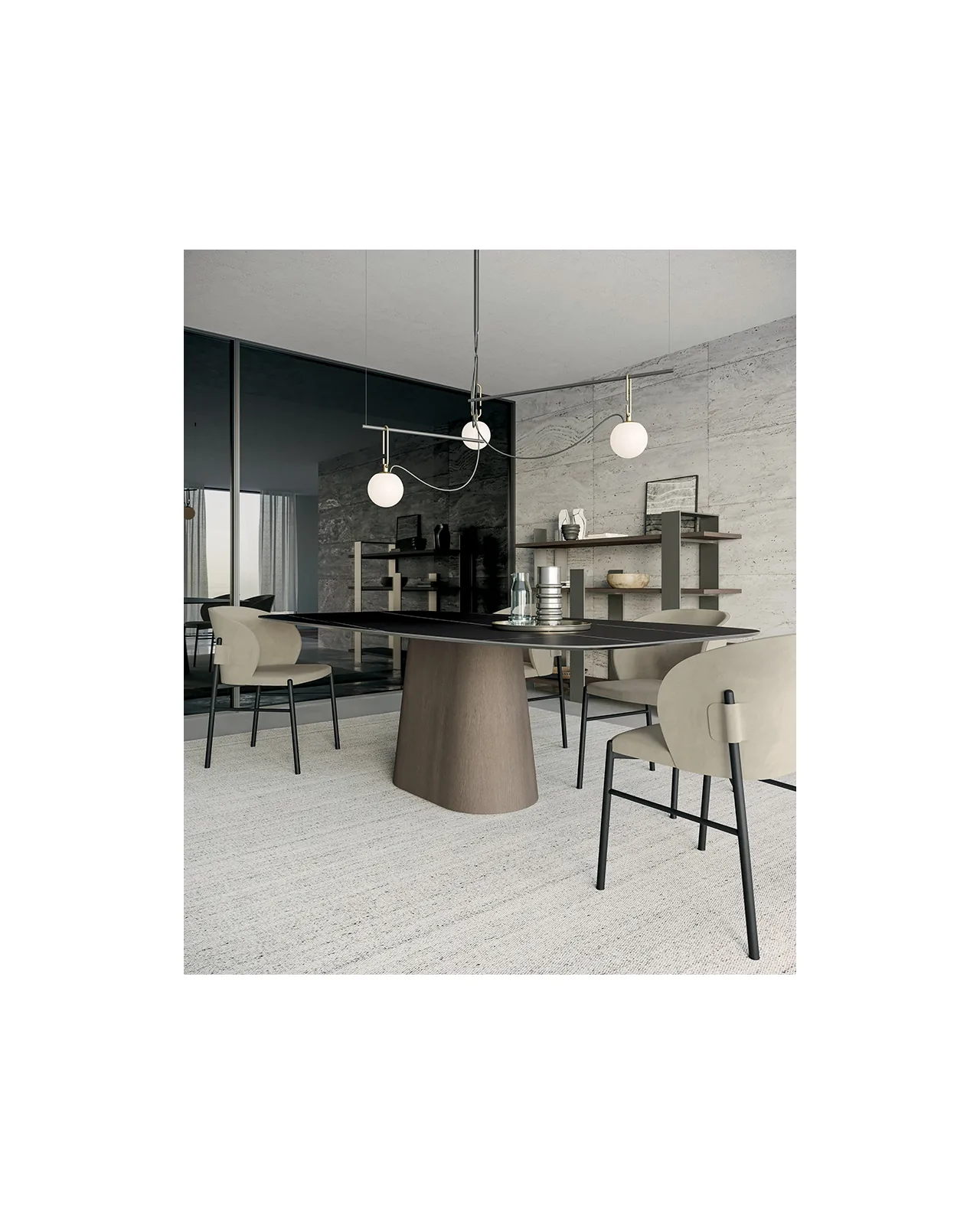 Koniko dining table by Dall'Agnese, in an interior setting, photo 6 of 6