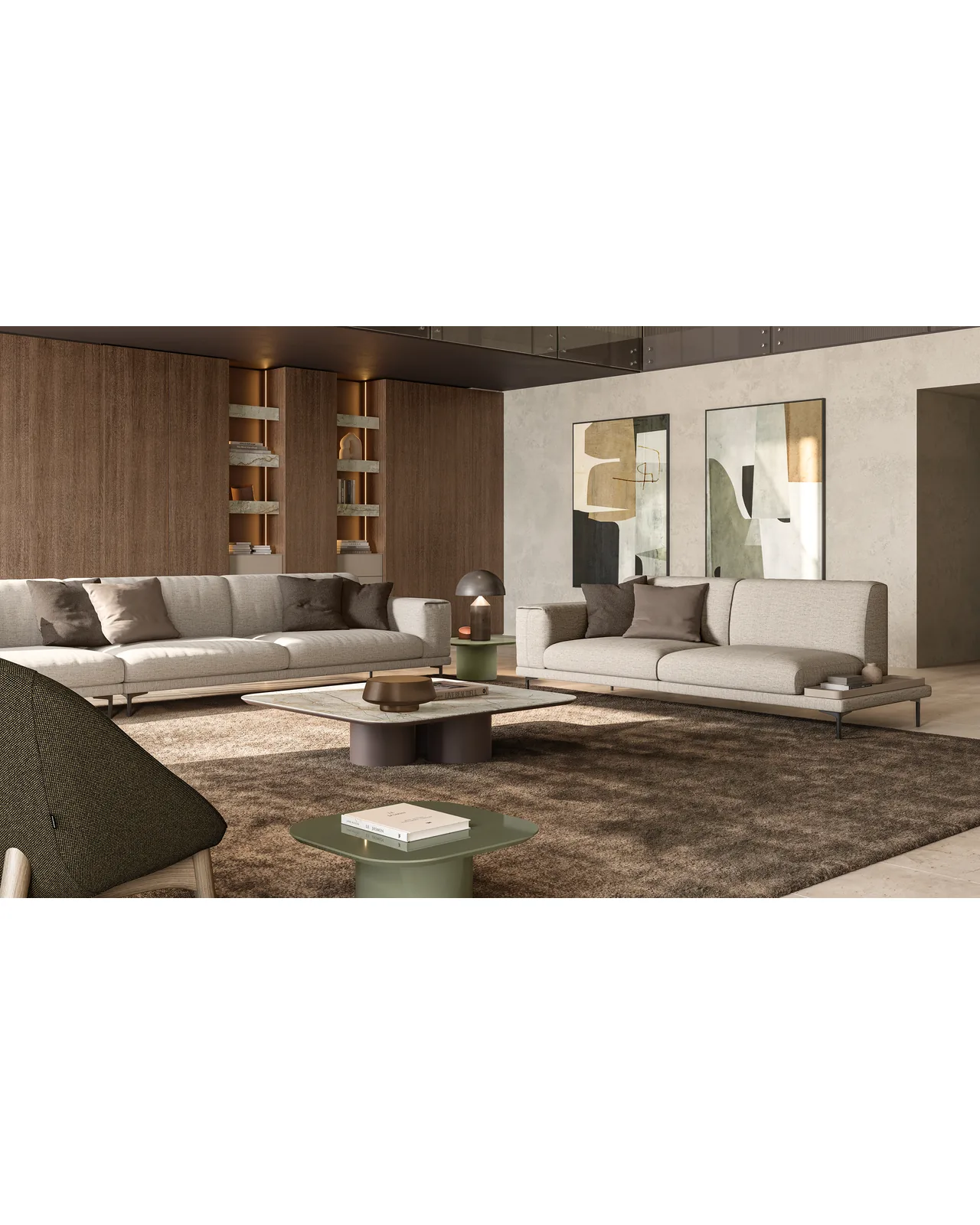Poldo sofa by Dall'Agnese, in an interior setting, photo 1 of 1, Nobili Design catalog