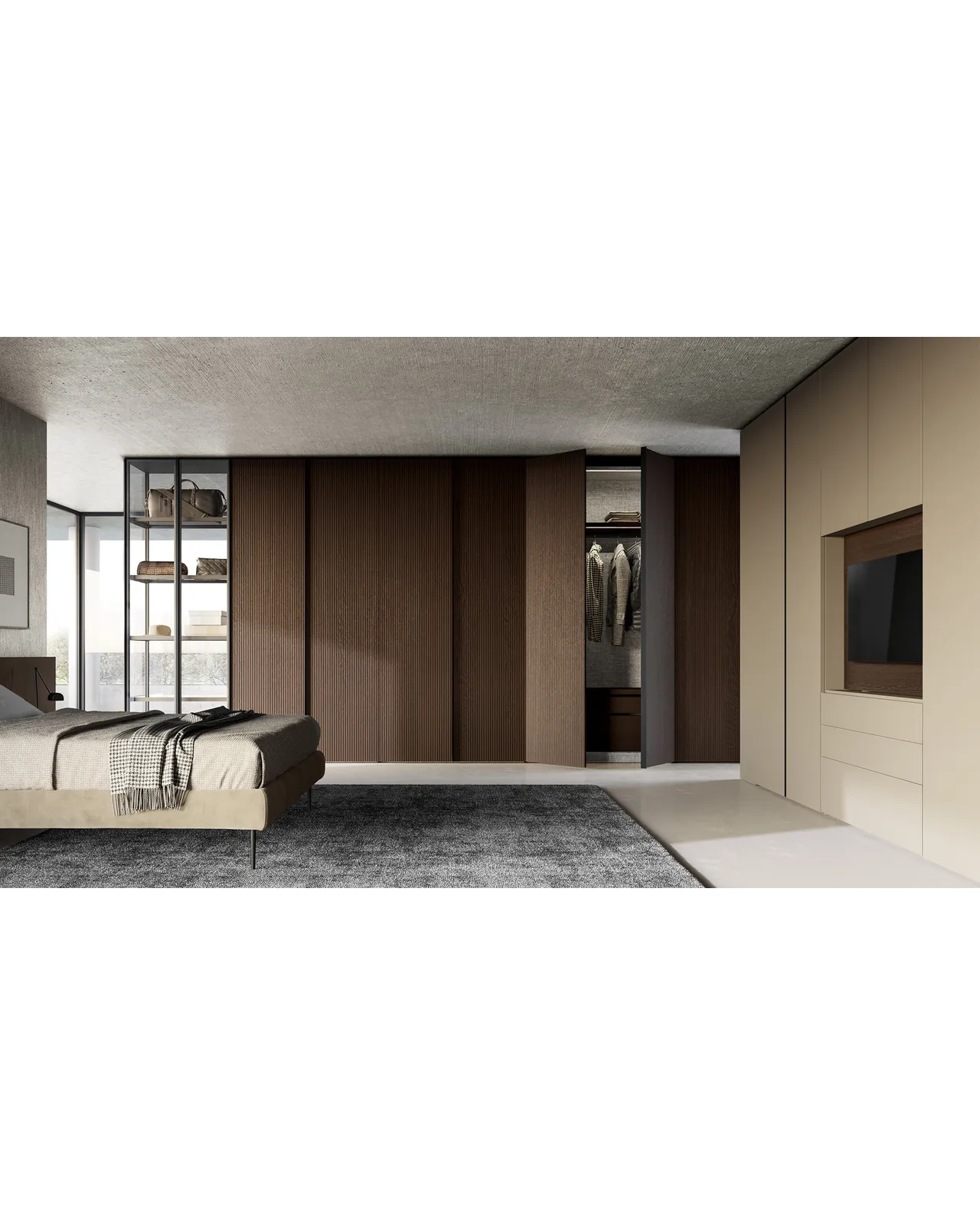 Ritmo wardrobe by Dall'Agnese, in an interior setting, photo 2 of 5, Nobili Design catalog