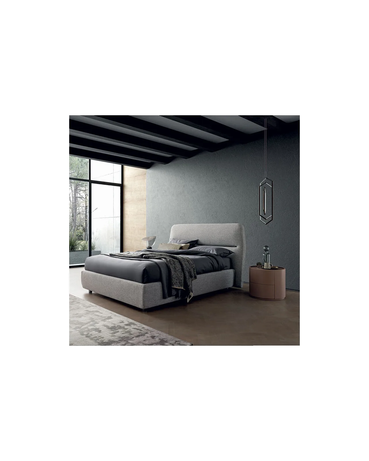 Slit bed by Dall'Agnese, in an interior setting, photo 4 of 5, Nobili Design catalog