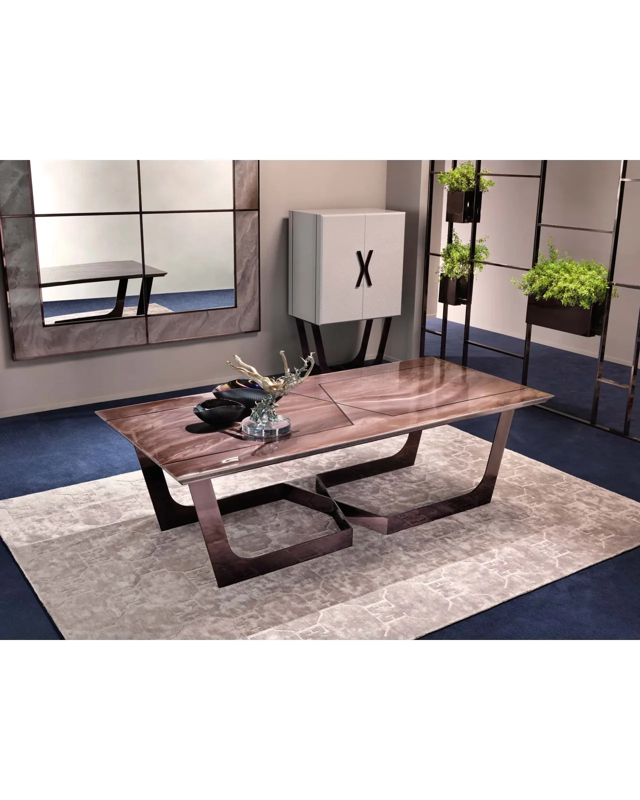 Alchimia Dining Table by Epoque, Exence collection, luxury Italian dining table in a contemporary dining room, photo 2 of 4