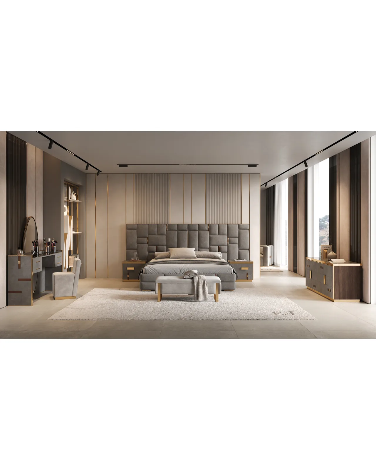 Cromo Plus Bed by Epoque, in a bedroom setting, photo 2 of 4, Nobili Design catalog
