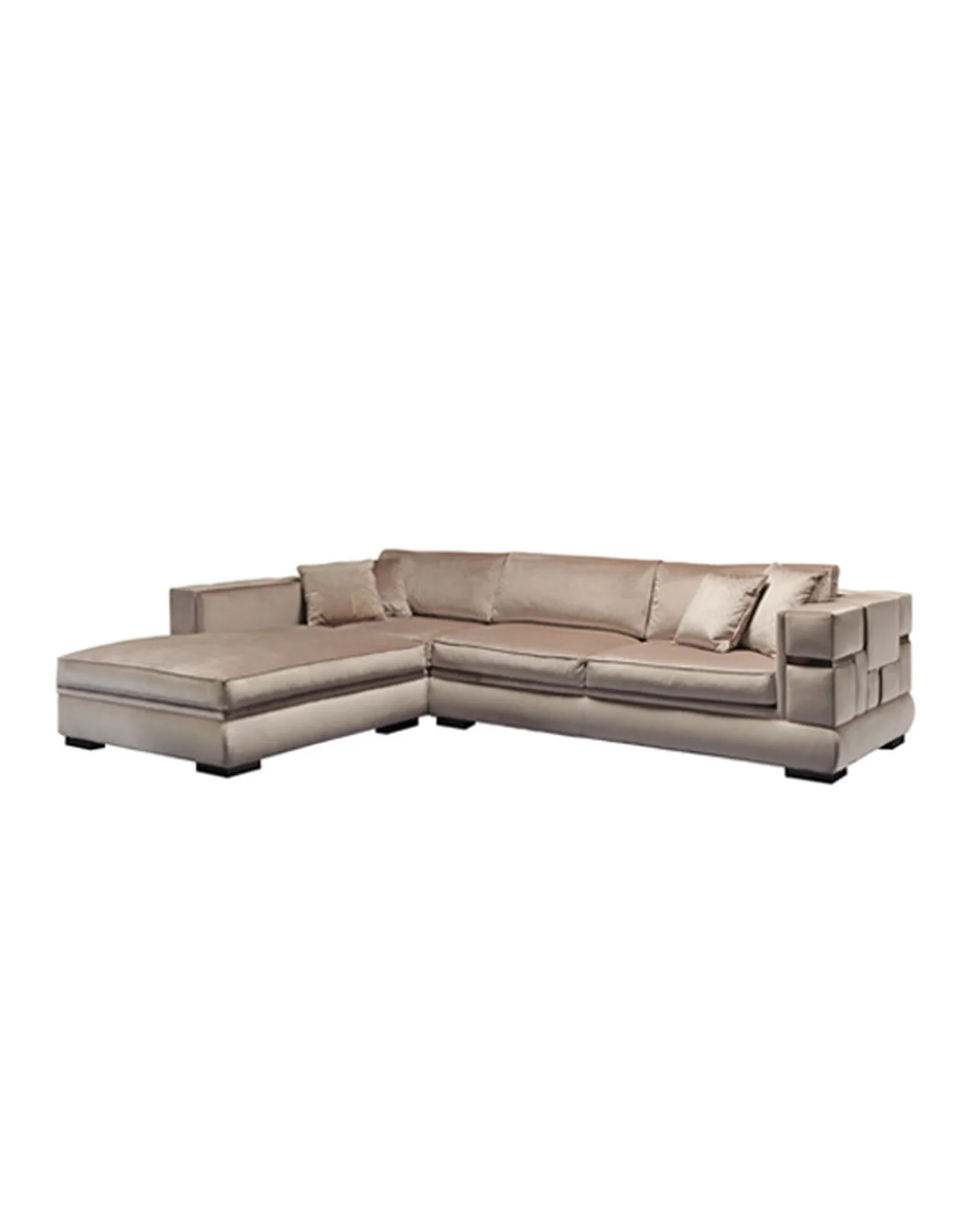 Cromo Sofa by Epoque, Exence collection, sofa in fabric or leather, studio view, photo 6 of 7