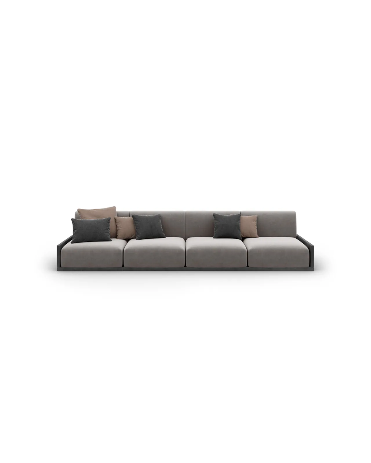 Okenite Sofa by Epoque, Exence Expanse collection, sofa in fabric or leather, studio view, photo 4 of 4