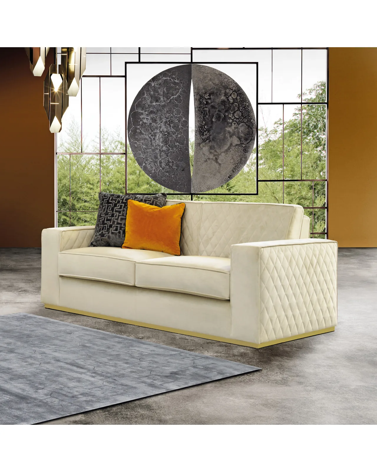 Pirite Sofa by Epoque, Exence collection, Italian sofa in a modern living room, photo 1 of 3