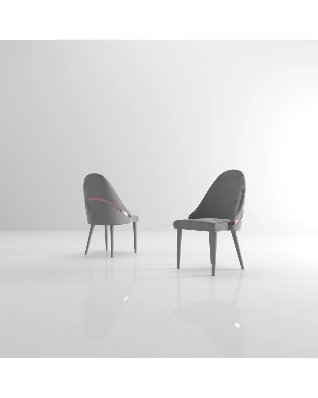 Sedia da pranzo Wotan di Epoque, collezione Exence, sedia da pranzo, vista in studio, foto 2 di 4