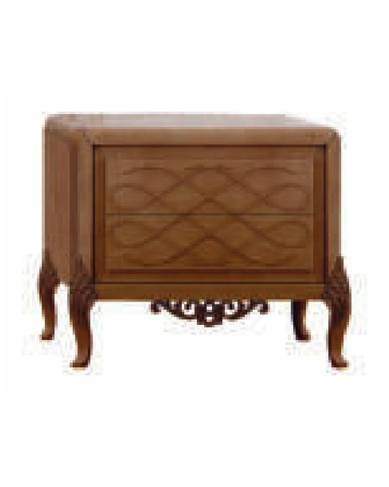 Ocean Nightstand, Touch-decor carved facade, Hand-carved legs by Francesco Pasi, studio view, photo 2 of 2