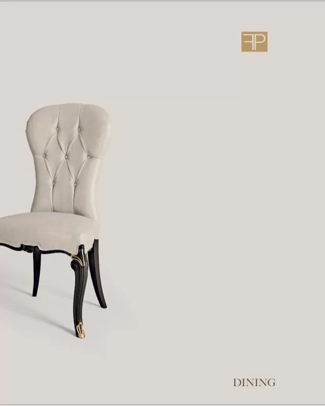 Opera Upholstered Chair by Francesco Pasi, Veneto carved furniture for the dining room