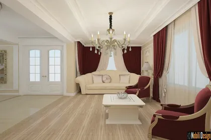 Classic luxury style interior design project for a beautiful home 