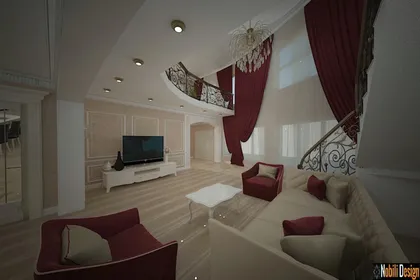 Classic luxurious home interior design concept 
