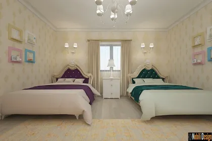 Classic luxurious home interior design concept 
