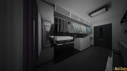 Contemporary interior design project in a house 
