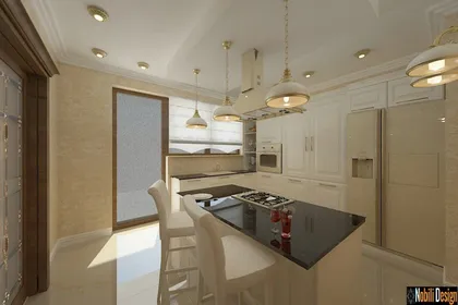 Interior design classic luxury home concept in Monaco
