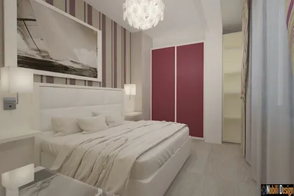 Sleek interior design hotel concept 
