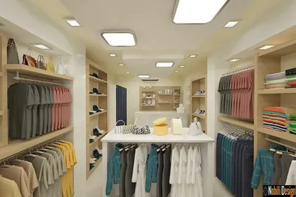 Interior design for a clothes shop in Monaco