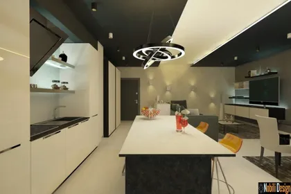 Interior design concept for a modern apartment in Marseille