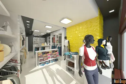 Interior design concept for a clothes shop in Marseille