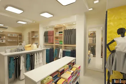 Interior design concept for a clothes shop in Marseille
