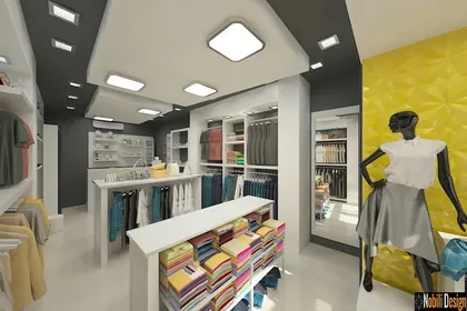 Interior design concept for a clothes shop in Manchester