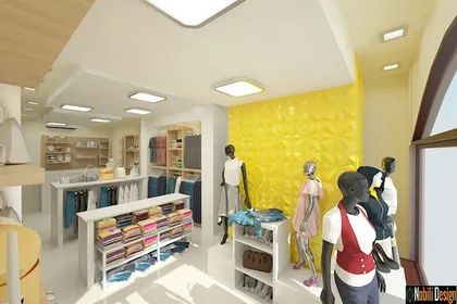 Interior design concept for a clothes shop in Manchester