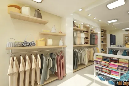 Interior design concept for a clothes shop in Liverpool