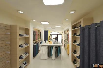 Interior design concept for a clothes shop in Liverpool