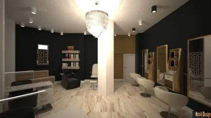 Modern beauty salon interior design 