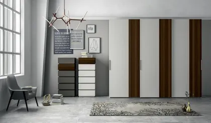 Modern bedroom wardrobe EM37 size 305 cm.: 4.500