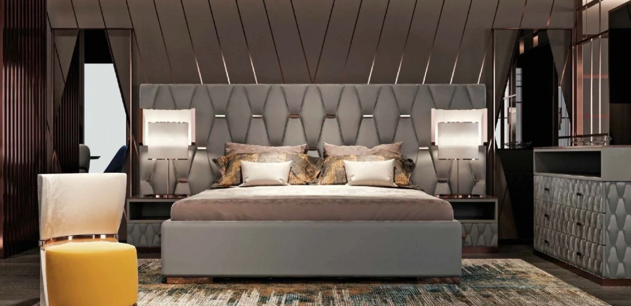 Nefrite upholstered bed, modern upholstered beds