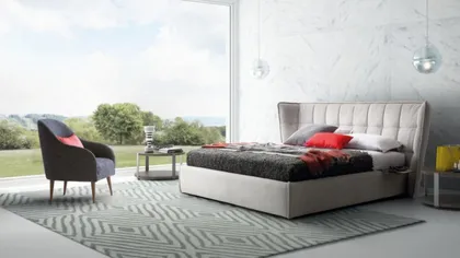 Modern upholstered bed Aspen, modern italian bed