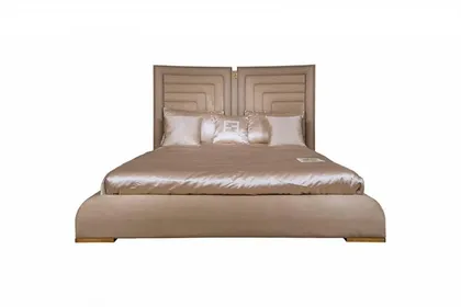 Letto imbottito di design italiano di lusso Collier, arredamento di lusso per la casa