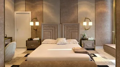 Letto imbottito Collier, altezza cm x larghezza cm x profondità cm, letto italiano moderno