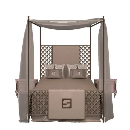 Gold Plated Magical Bed Magical, Italian furniture