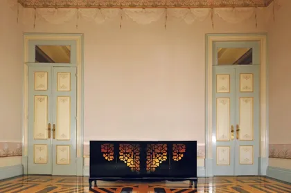 Exquisite luxury Beijing sideboard offering a blend of contemporary Italian style and functional premium storage.