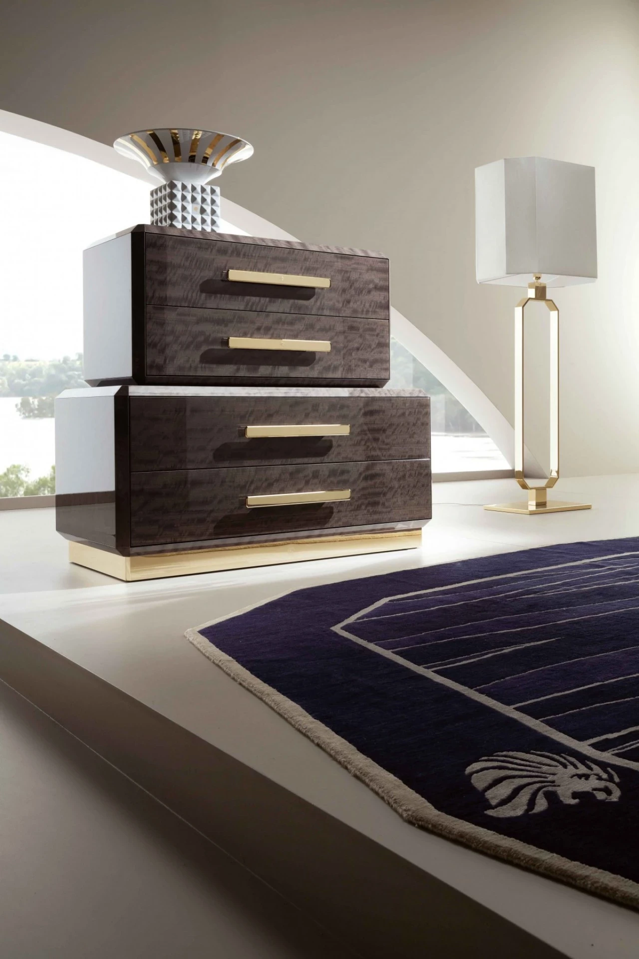 Infinity low chest, from a modern bedroom collection made in Italy