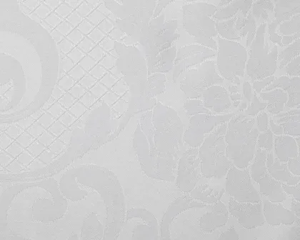 Cotton fabric for tablecloths restaurant Livorno White 1