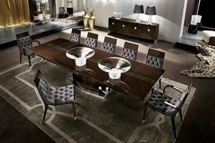 Vogue Rectangular Table, Italian living room furniture