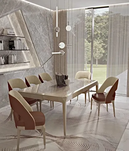 Table dining Collection Icon, Italian living room furniture