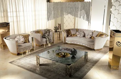 Lilium Collection With Metal Finish Gold Plated, exclusive furniture
