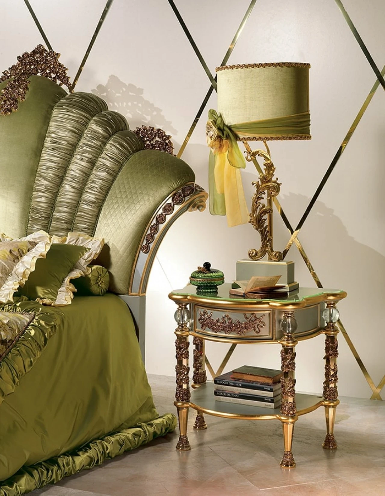 Essence bedroom with handmade finishing, elegant bedroom furniture for a classic bedroom