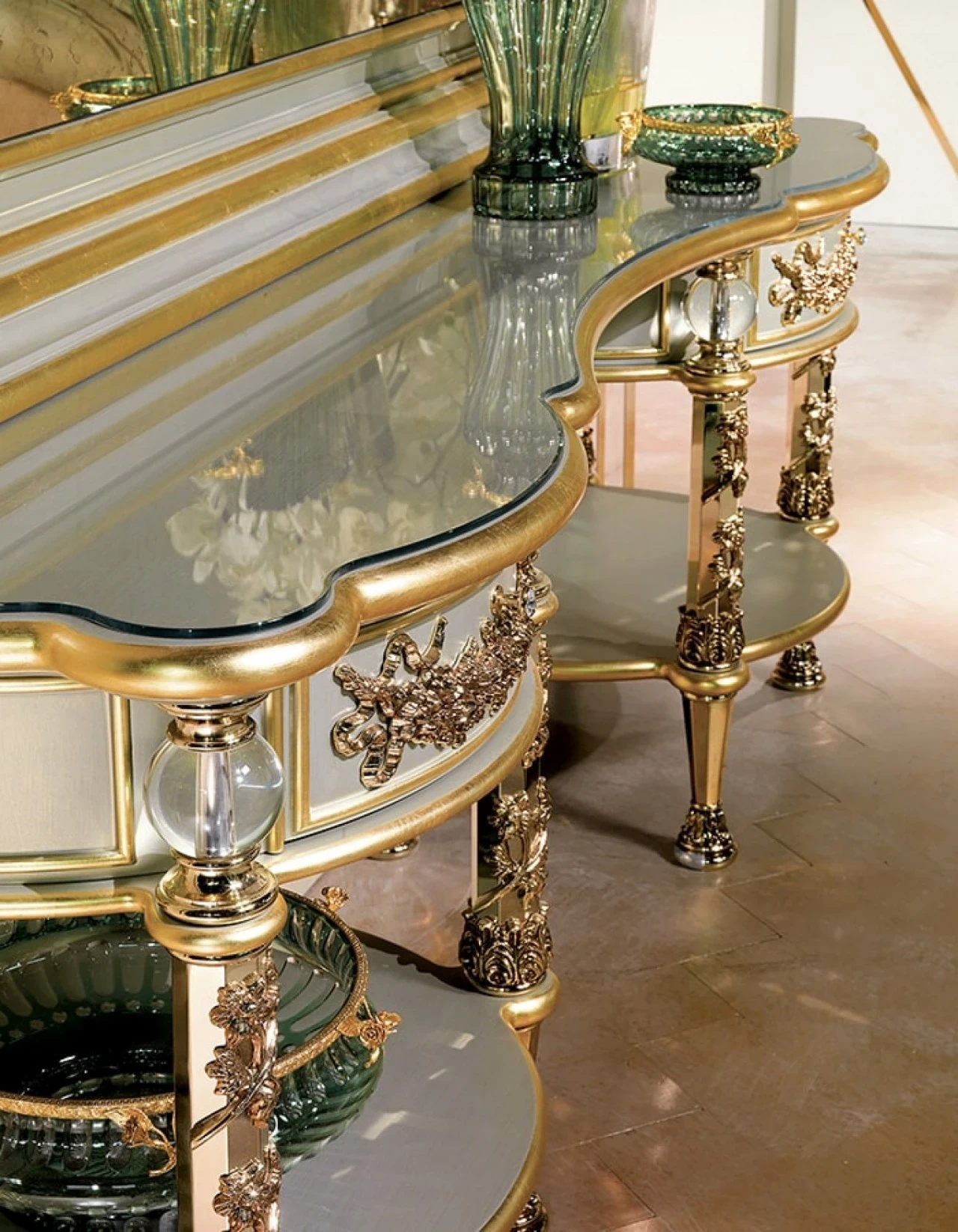 Essence bed and bedside pieces, a classic bed set in light natural colours