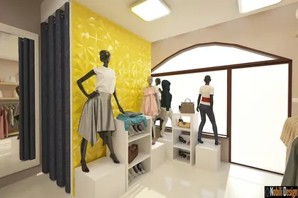 Interior design concept for a clothes shop in Marseille