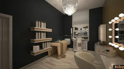 Modern beauty salon interior design